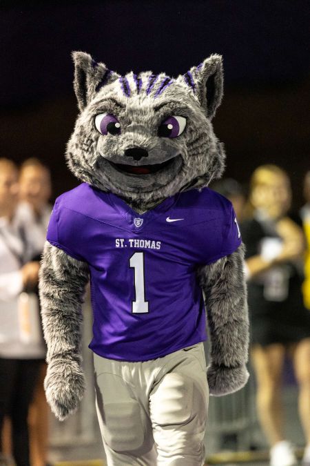The new Tommie Mascot, 2024. [Testing...123]